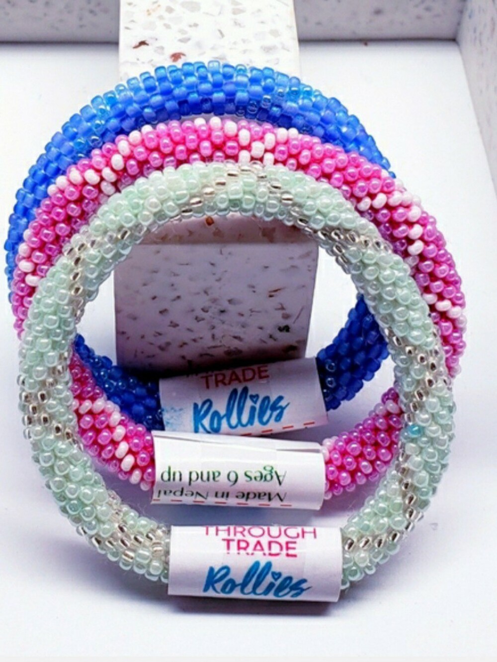HOP SCOTCH -The Original Rollies® Bracelet for Kids, 6" round, #2 (3 pcs)